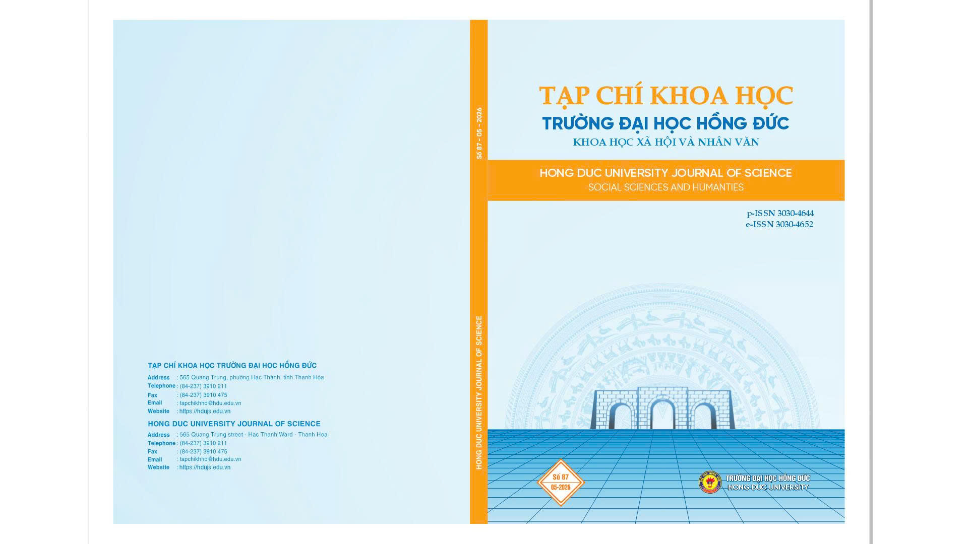 Số 87-05.2026: Khoa học Xã hội và Nhân văn